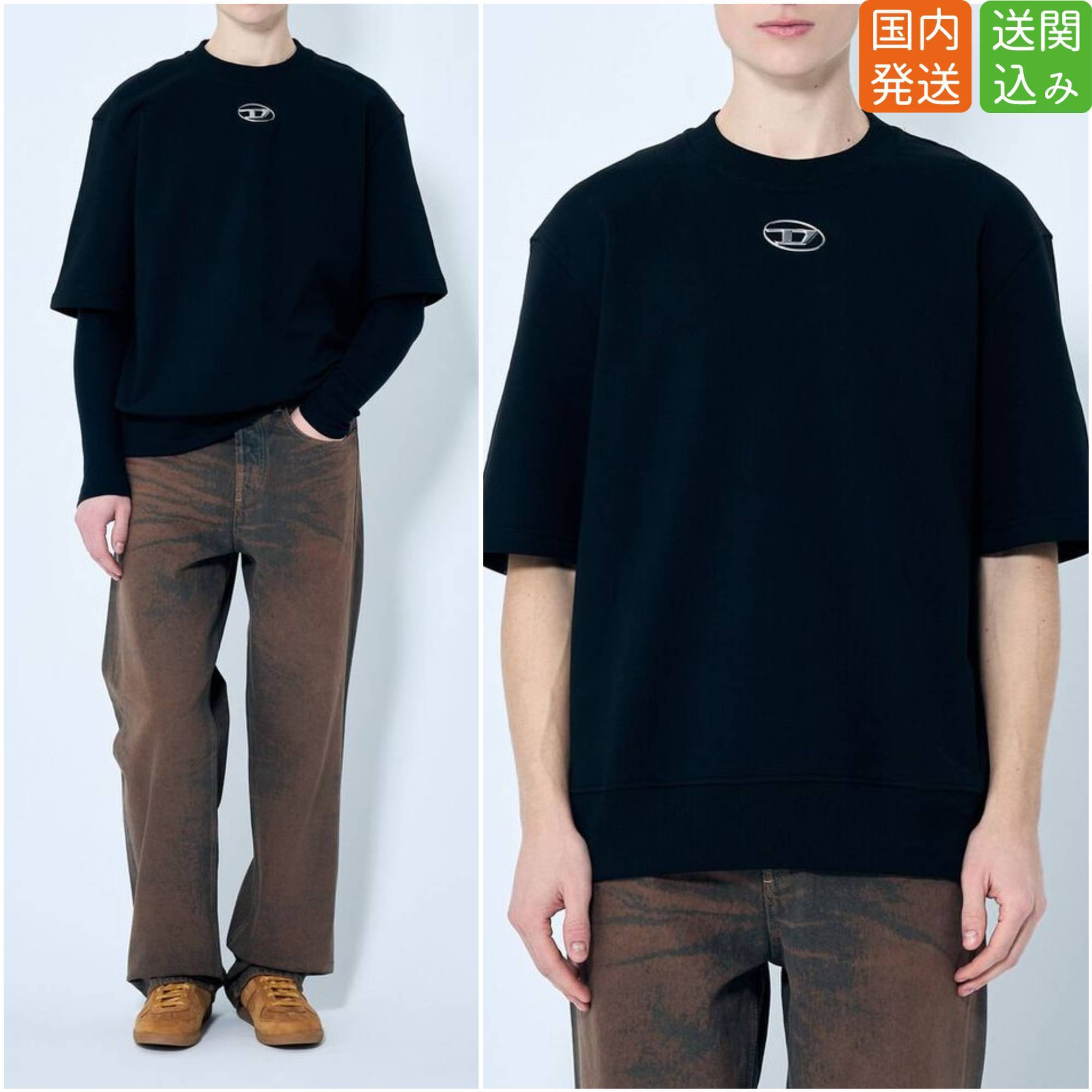 DIESEL★S-Cooling-L1 半袖Tシャツ 送関込み