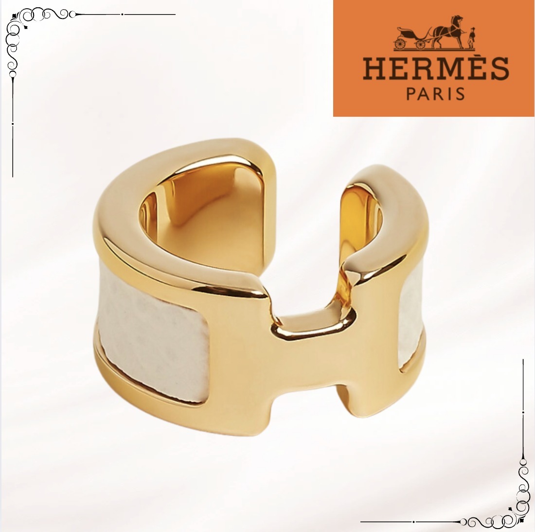 【HERMES】エルメス オランプ イヤリング、S モデル