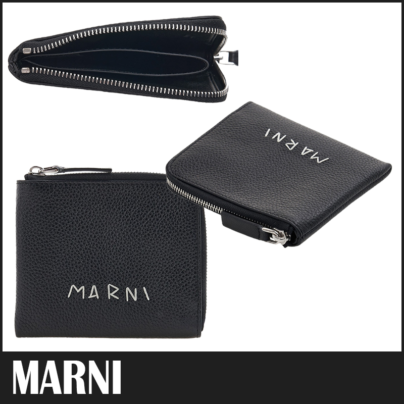 送料関税込☆MARNI マルニ ロゴ ステッチ コインケース☆超人気