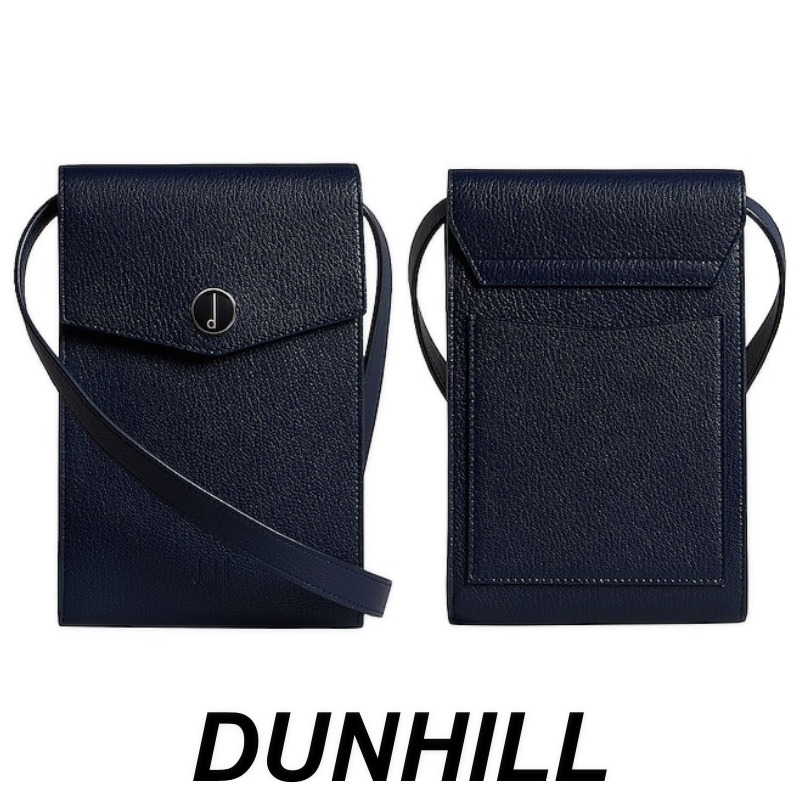 DUNHILL スモール エンボスレザー クロスボディバッグ