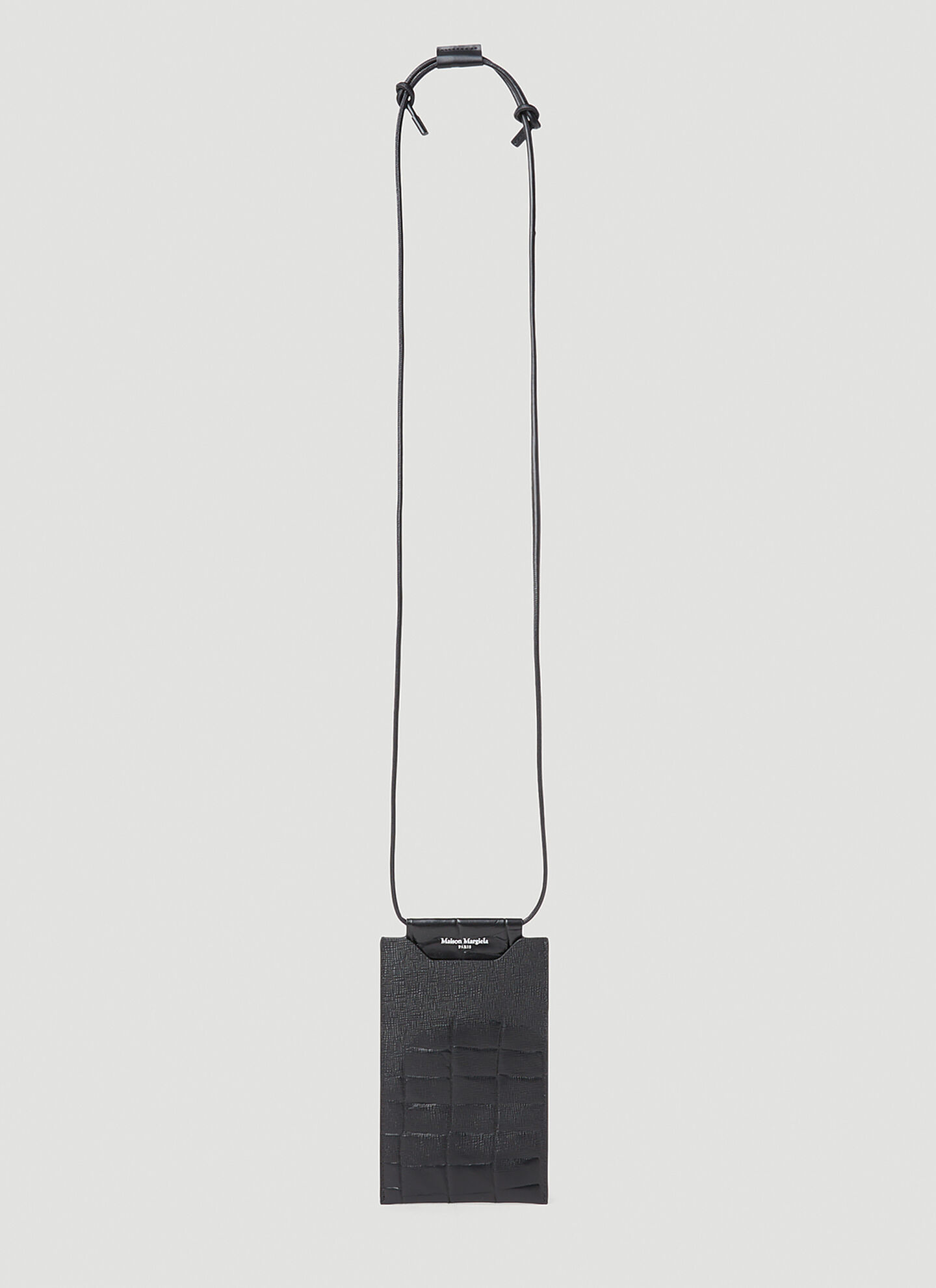 ☆Maison Margiela☆ レザー ストラップ スマホケース Maison Margiela メゾンマルジェラ ストラップ付き レザー