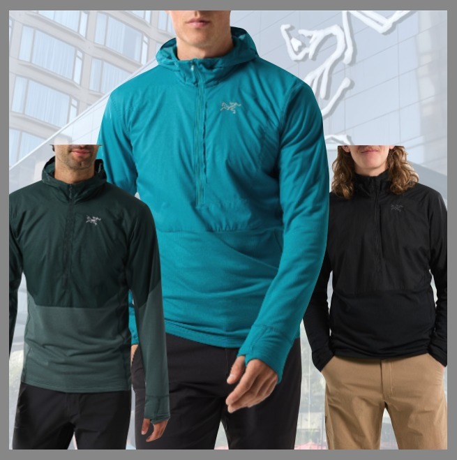 ARC’TERYX☆高機能性 ミッドレイヤー ハイブリッド フーディ
