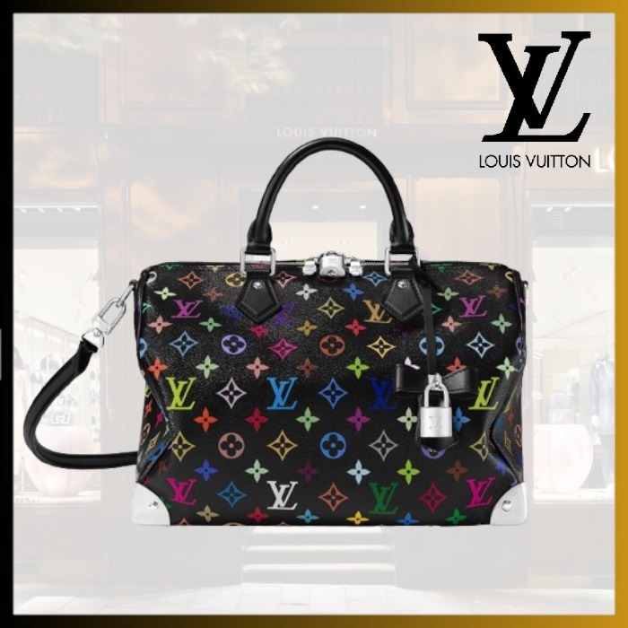 【南京錠付き】Louis Vuitton×村上隆 バッグ Speedy Soft 30