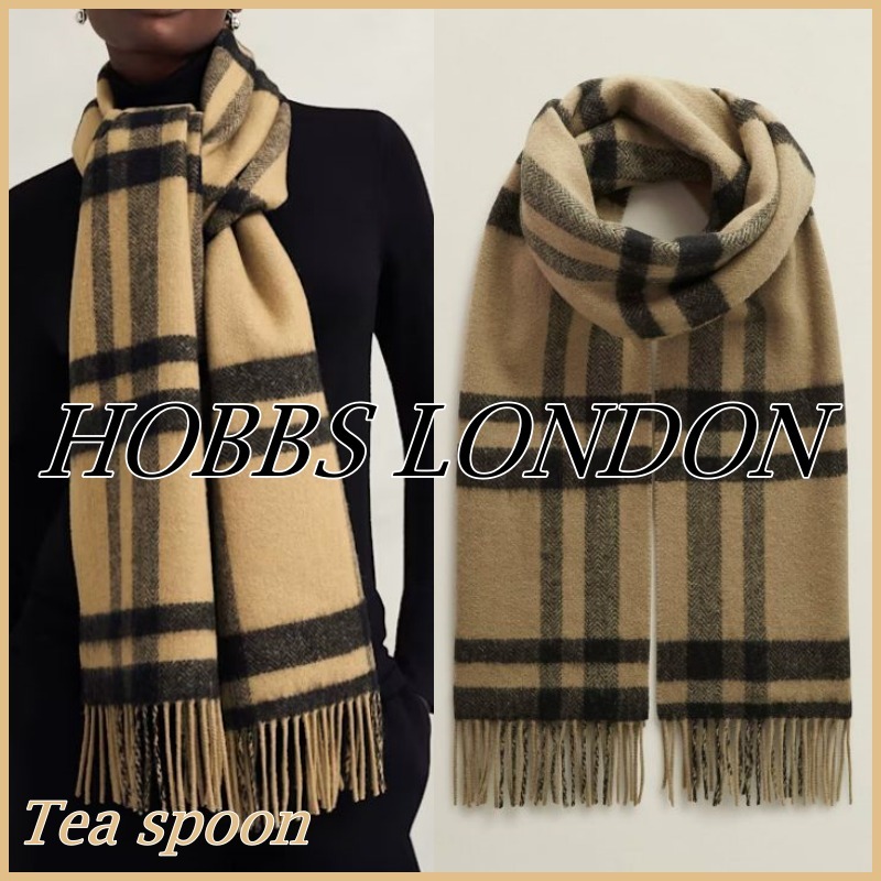 Hobbs London◆ルースウールスカーフ オーバーサイズ 送料込