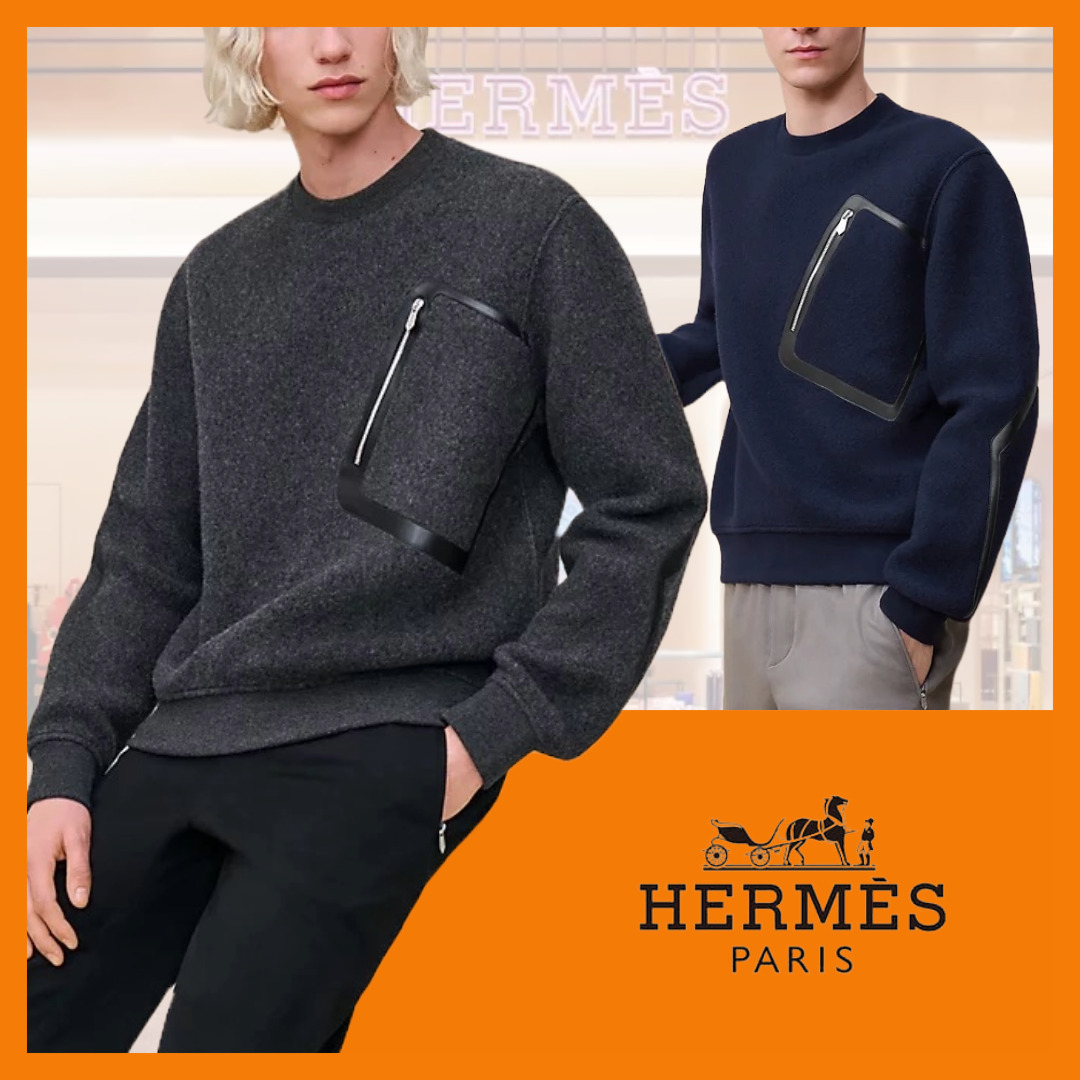 【着まわししやすい♡】HERMES★Teddy スウェットシャツ