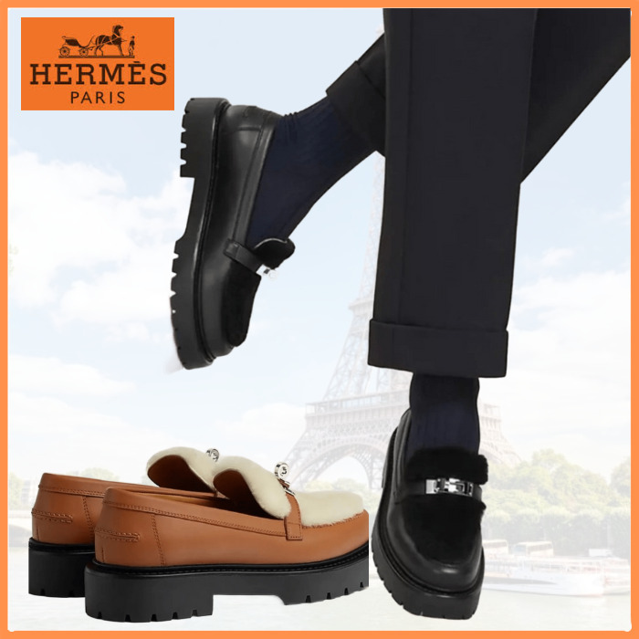 【定番♪大人気】 HERMES アイコン モカシン ローファー