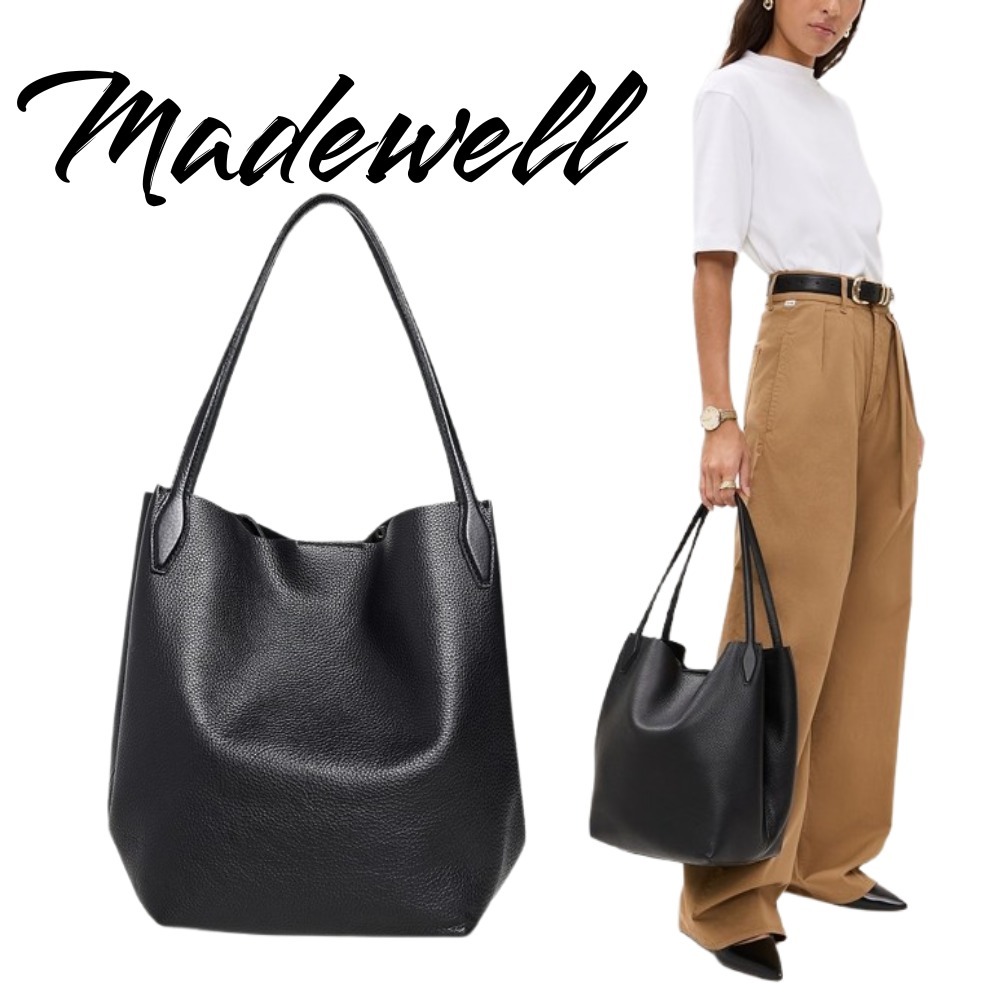 【Madewell】Soft Grain Large Shopper Tote