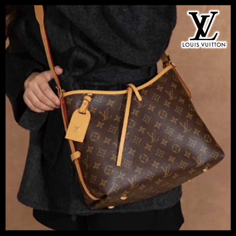 国内発送【モダンで上品】Louis Vuitton キャリーオール NM MM