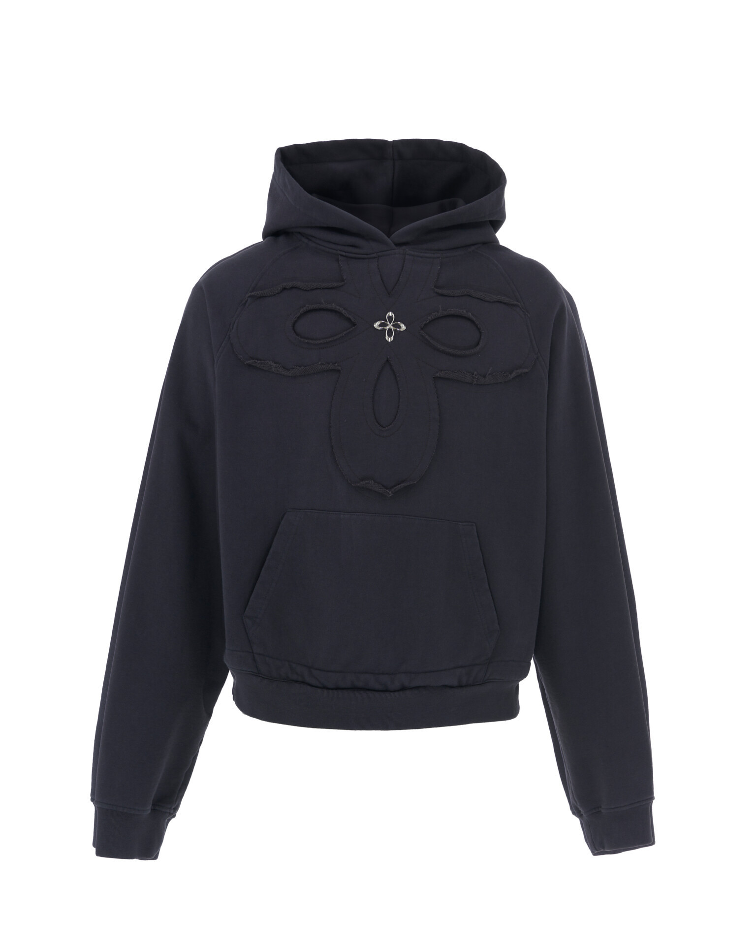 【SURGERY】 clover logo patchs sweat hoodie 'charcoal'