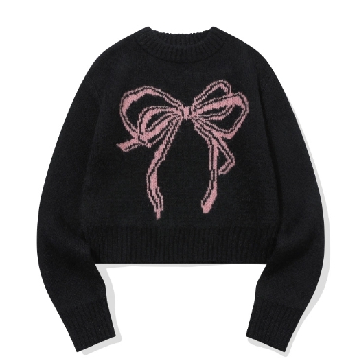 CPGN STUDIO】24FW☆ Ribbon Brush CROP Knit (CPGN