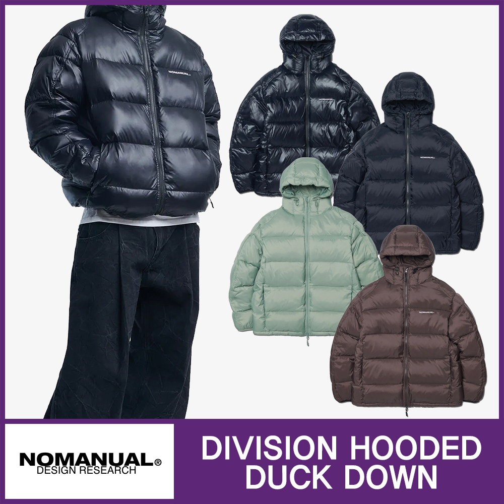 ★NOMANUAL★DIVISION HOODED DUCK DOWN★