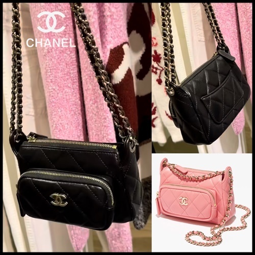 コンパクトサイズ♪【CHANEL】25C チェーンクラッチバッグ