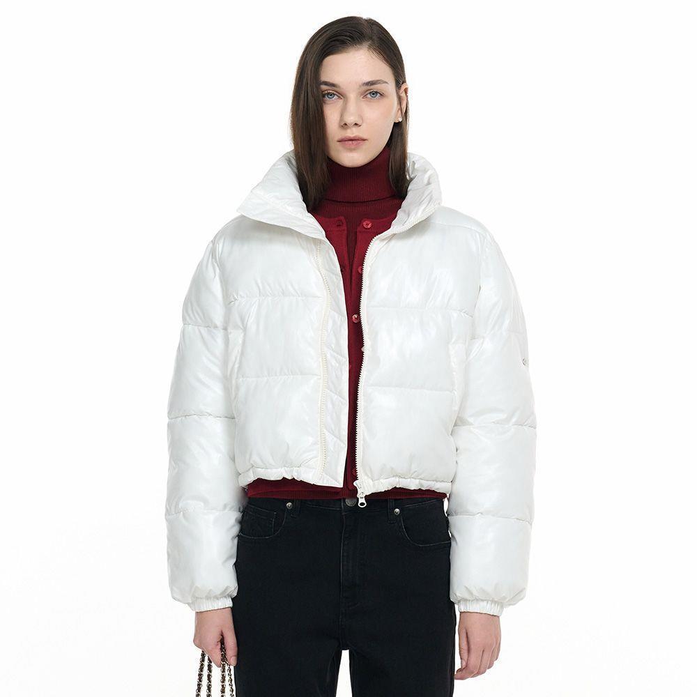 ☆☆GENERAL IDEA☆☆ WOMAN glossy short puffer [WHITE] / WBD