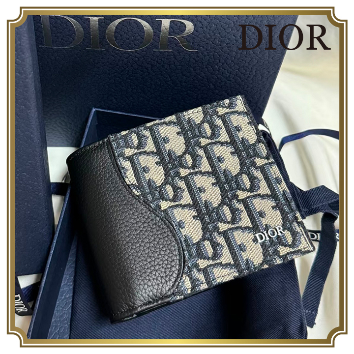 【大人気シリーズ★ギフトへ】DIOR 二つ折り財布 ウォレット