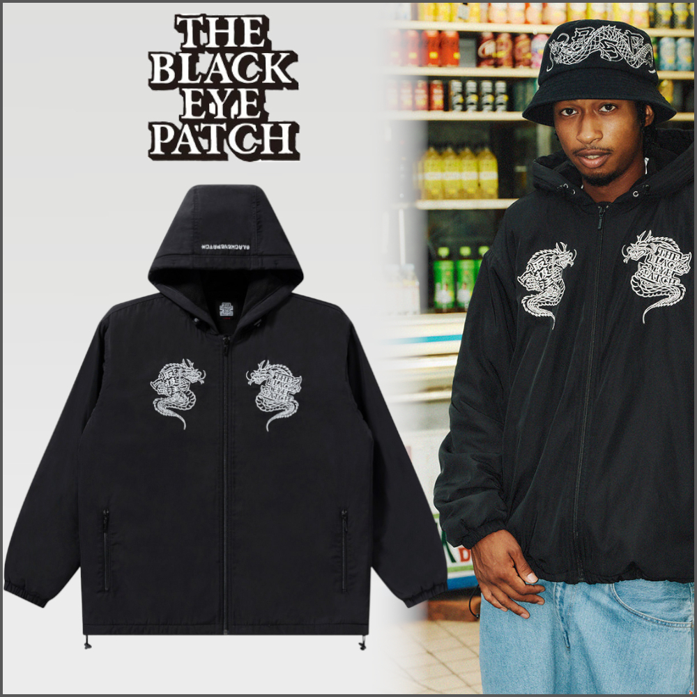 【BlackEyePatch】DRAGONS FLEECE LINED HOODIE