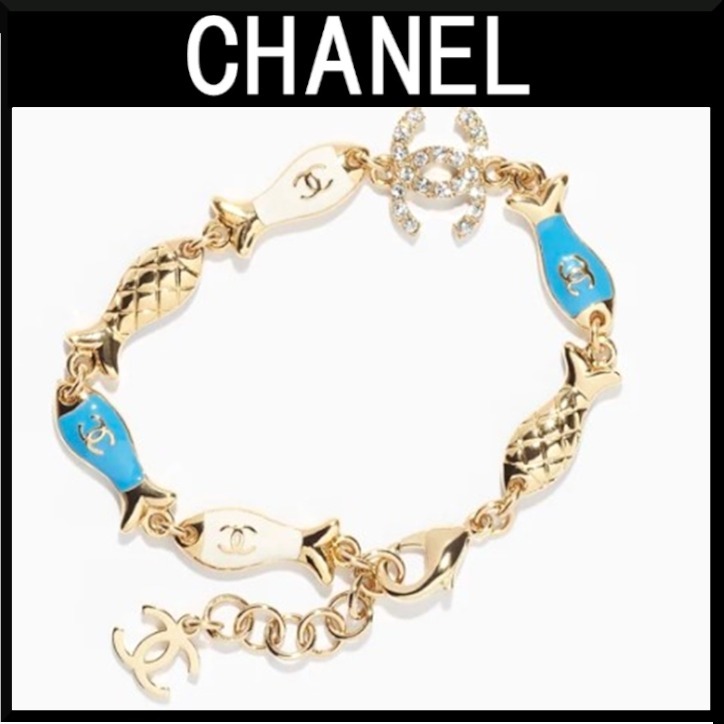 【新作☆セレブ愛用】CHANEL ブレスレット ゴールド クリスタル