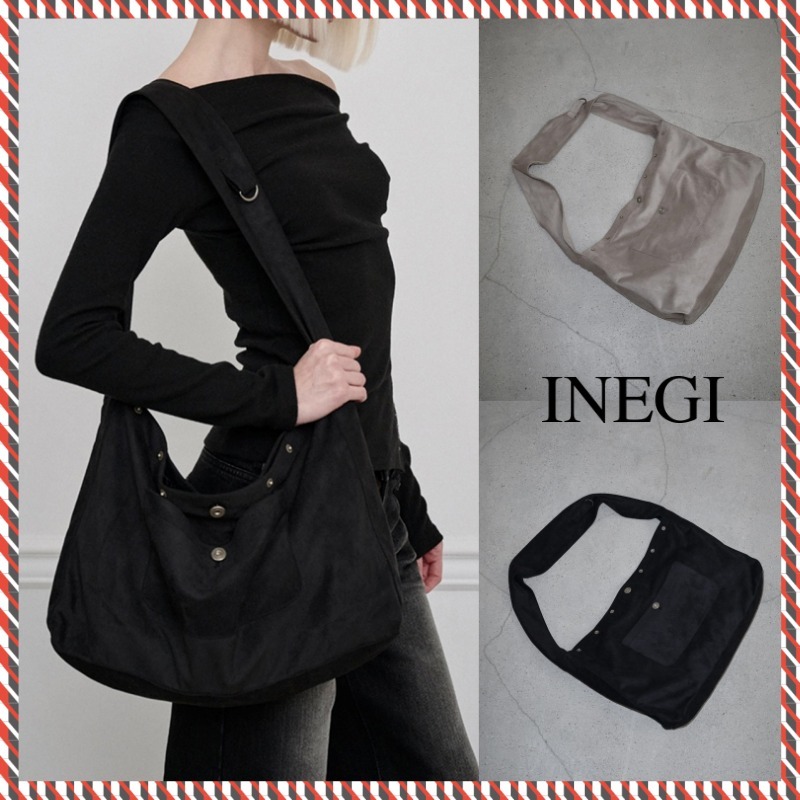 【INEGI】24fw Two-Way Vintage Suede Bag