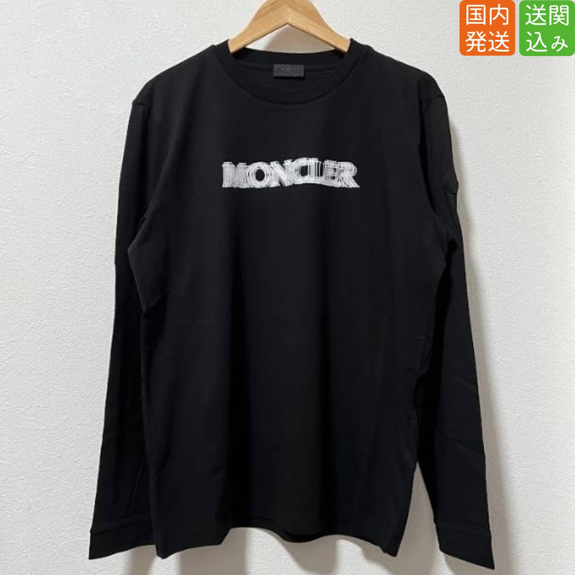 MONCLER★ロゴプリント長袖Tシャツ ロンＴ 送関込み