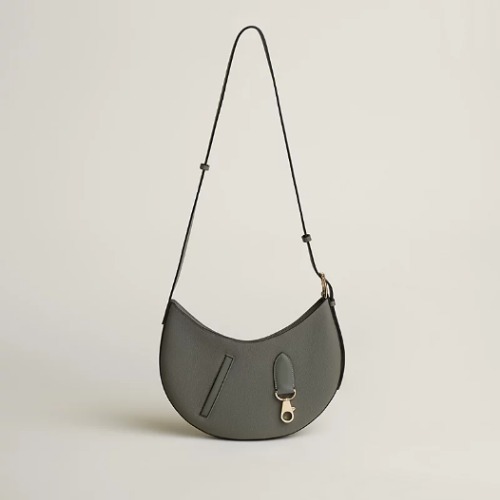 ★フックにチャーム◎【HERMES】バッグ《P'tit Arcon》グレー
