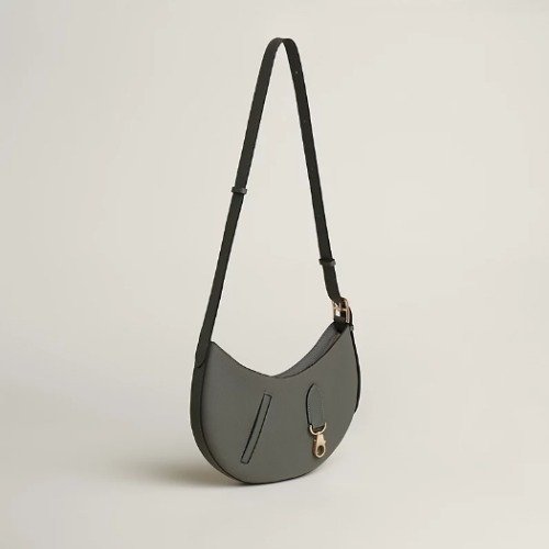 ★フックにチャーム◎【HERMES】バッグ《P'tit Arcon》グレー