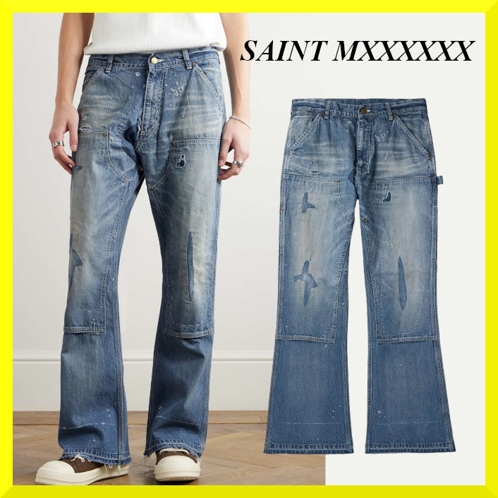 SAINT MXXXXXX☆関税込☆ブーツカット ダメージ加工 ジーンズ