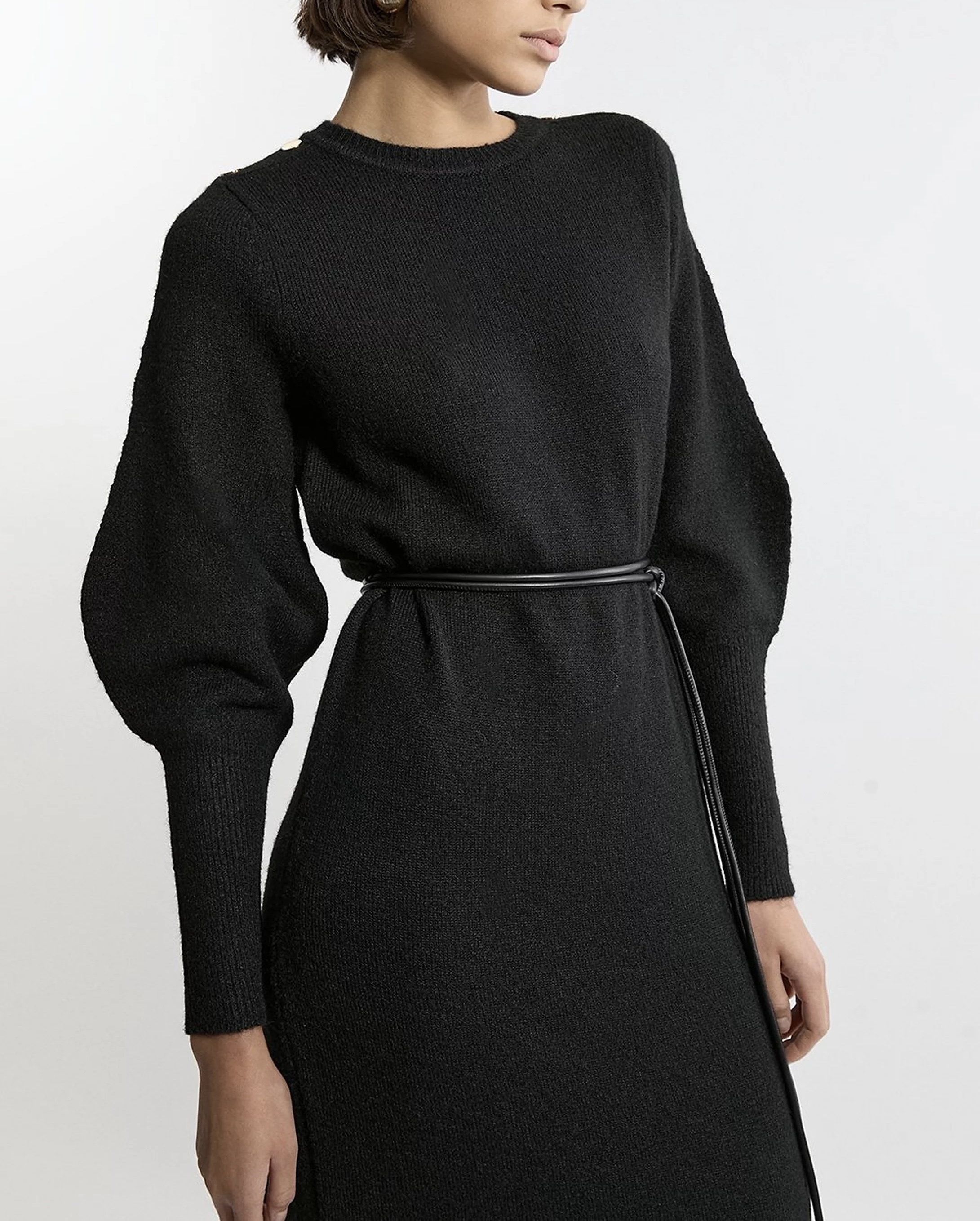 【Karen Millen】ウール ニット ベルト ワンピース《国内発送》