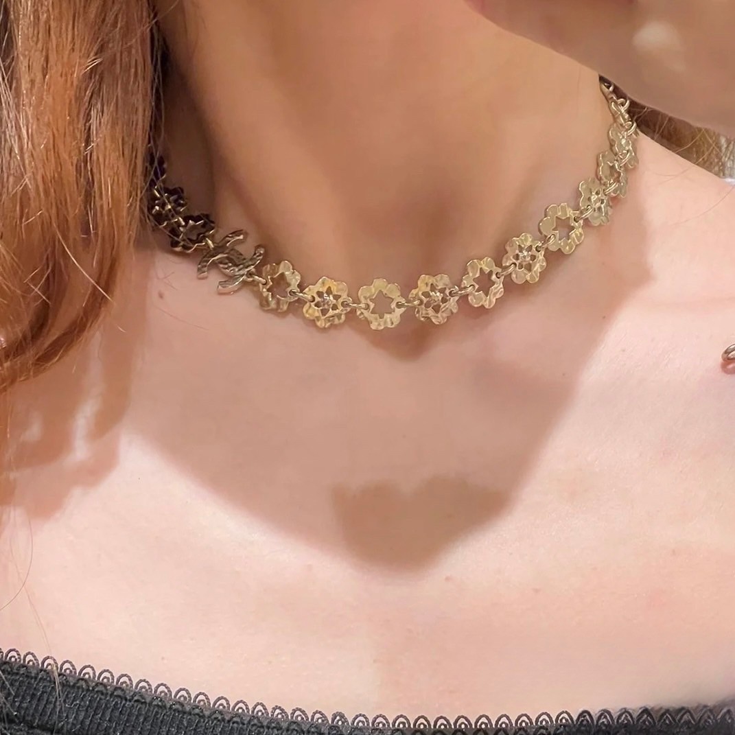 【フラワーモチーフが可愛い♡】CHANEL ネックレス 大人可愛いフラワーモチーフ♡【CHANEL】ネックレス