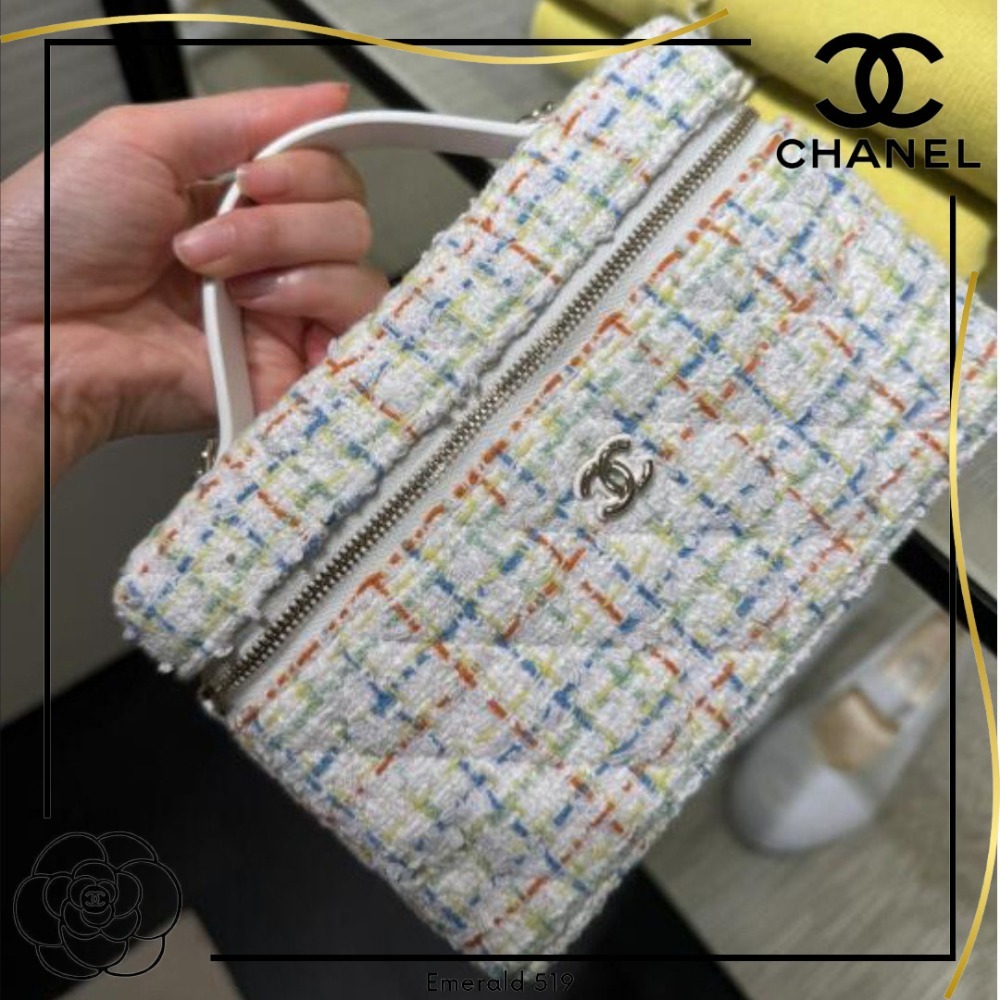 【小物を入れるのにおすすめ♪】CHANEL チェーン クラッチ 横長