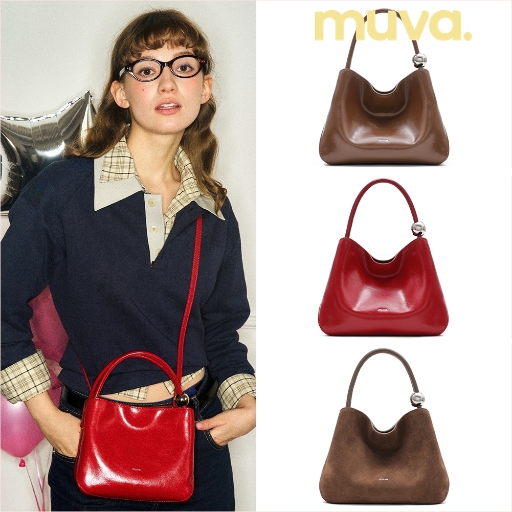 muva■ムーバ レトロ 3色 ショルダー付ミニハンドバッグ CL0246