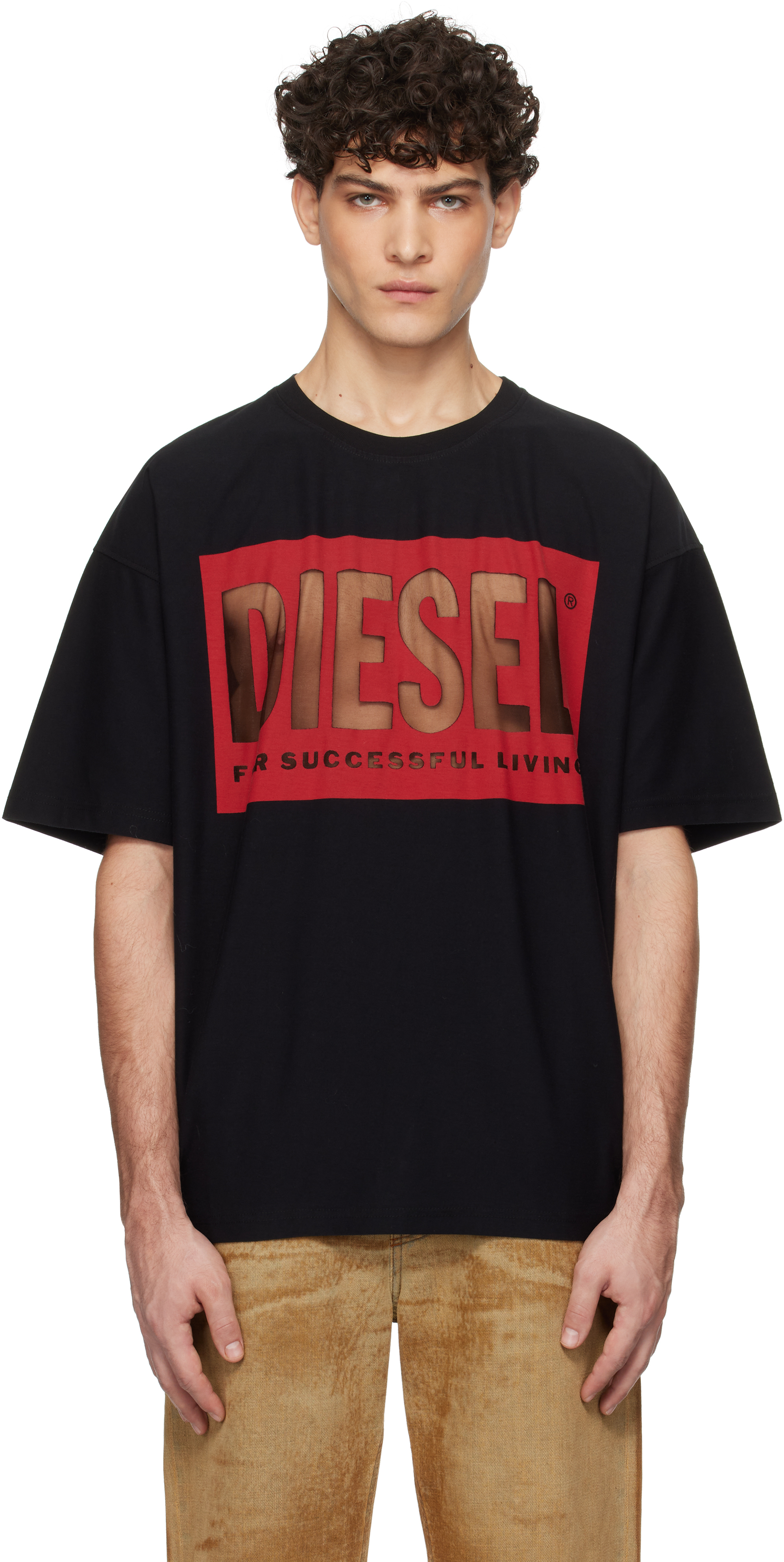 【関税込み】Diesel ブラック T-Boxt-S4 Tシャツ