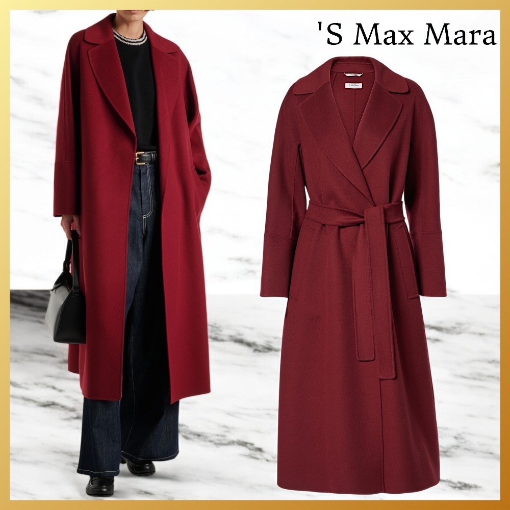 【S MAX MARA】エスマックスマーラ ウールラップコート