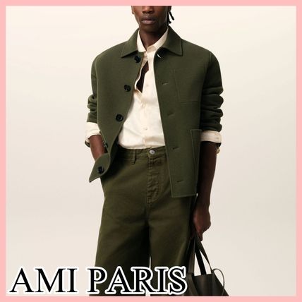 【AMI PARIS】 アミ パリス ウール ジャケット ウール L AMI PARIS(アミ パリス) アウター・ジャケット(メンズ