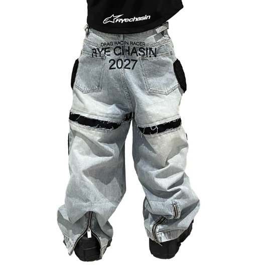 国内で当店のみ RYE CHASIN - 24FW BLUE RACING BAGGY JEANS