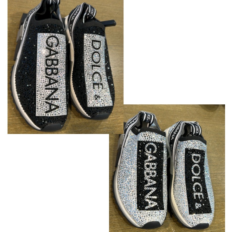 直営店買付 DOLCE&GABBANA グレー スニーカー
