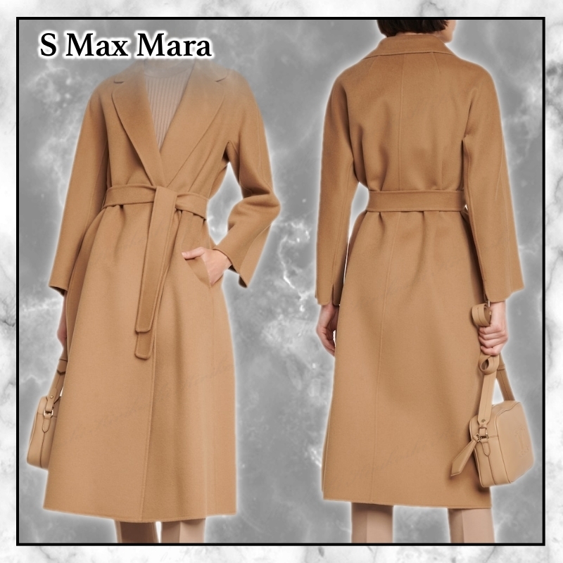 ◆S Max Mara 最新作◆Esturia ヴァージン ウールコート/Camel◆