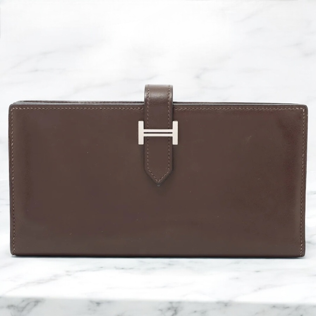 【VINTAGE】エルメス ベアンスフレ ボックスカーフ 財布