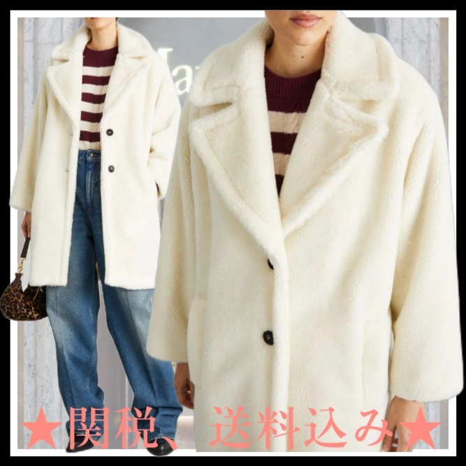 DT★Max Mara★sasia プラッシュエフェクトコート