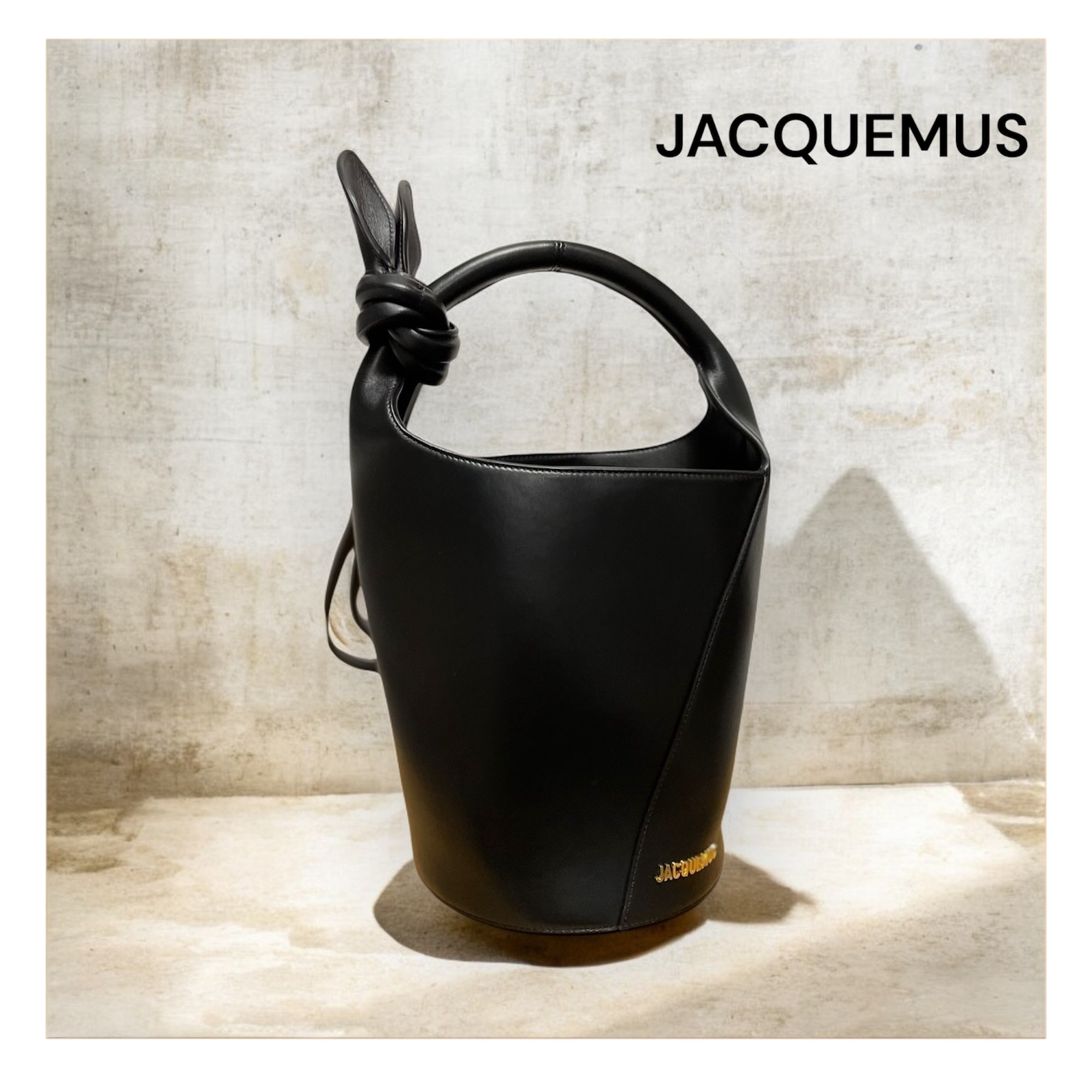 結び目のディテールが個性的！JACQUEMUS ハンド バケツ バッグ