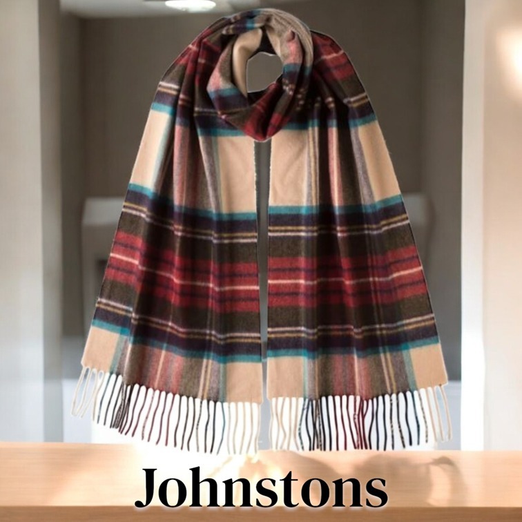 Johnstons★100% カシミヤ スカーフ