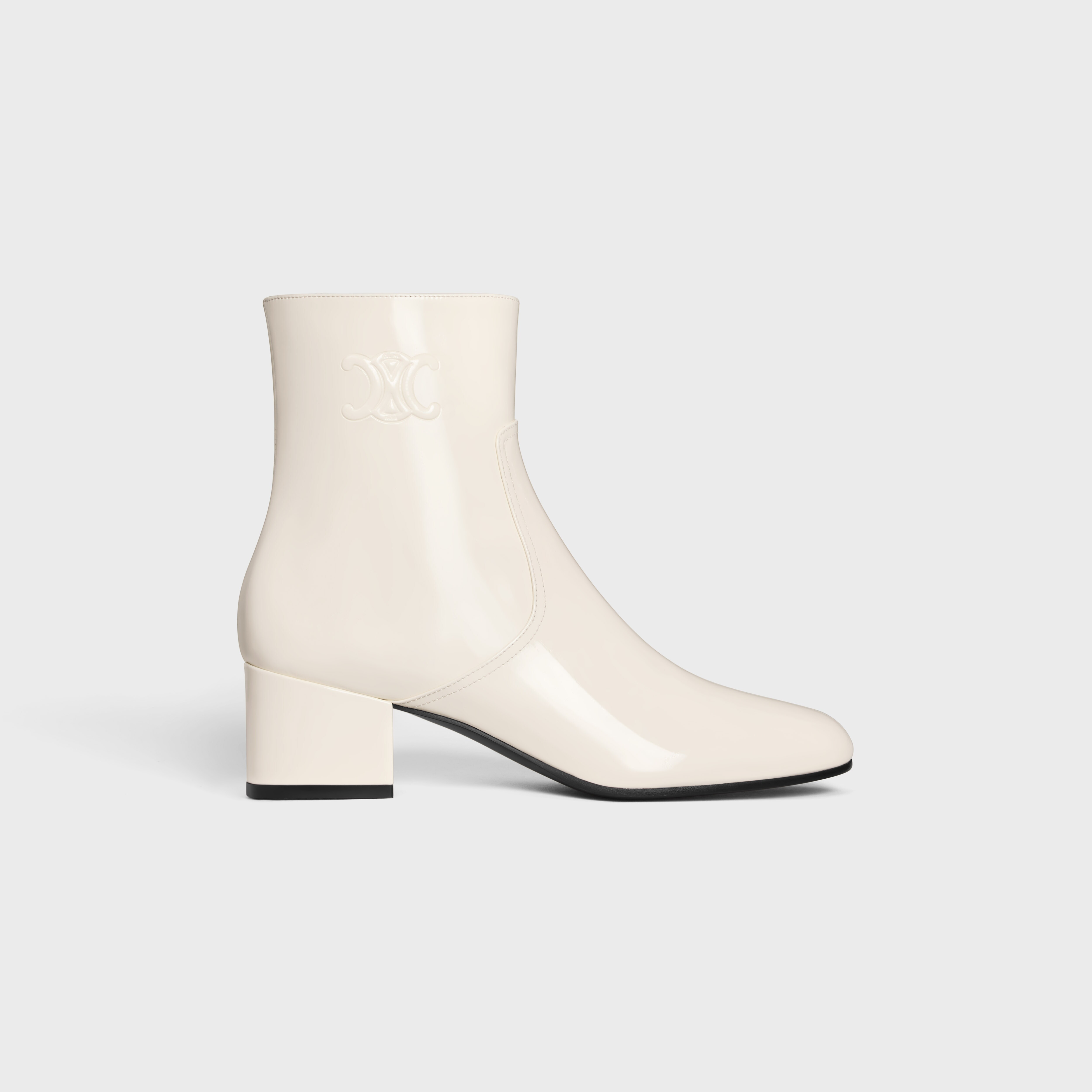 ブーツその他 LES BOTTES CELINE TRIOMPHE ZIPPED BOOT IN PATENT CALFSKIN