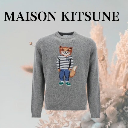 スウェット・トレーナー MAISON KITSUNE sweater in wool