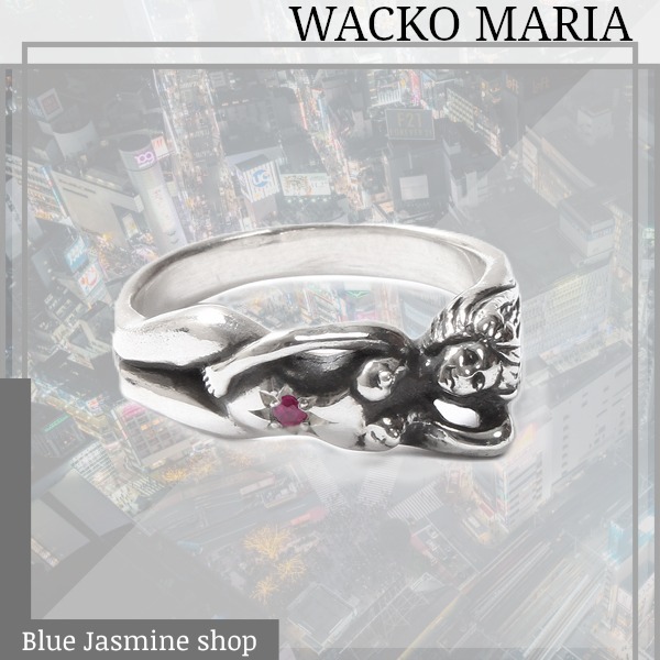 要在庫確認【すぐ届く・国内発】WACKO MARIA / NUDE RING-RUBY