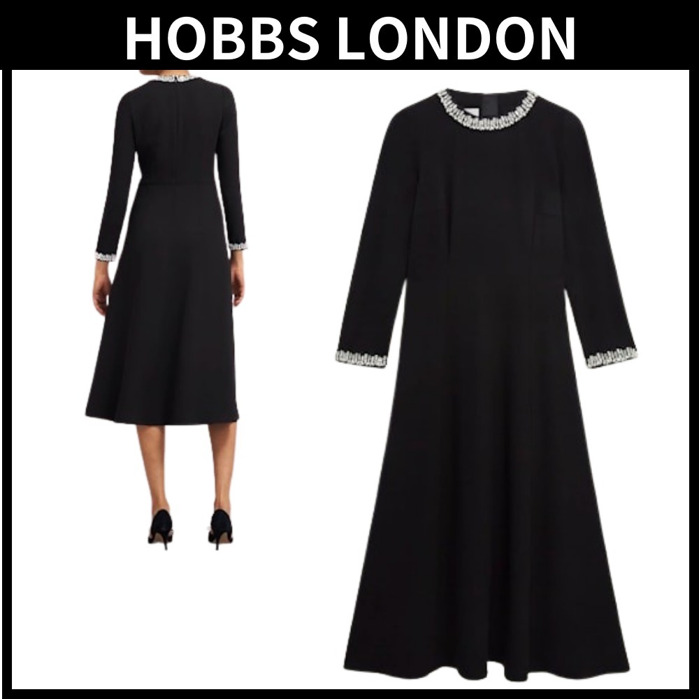 HOBBS LONDON♦ユージェニートリムディテールドレス