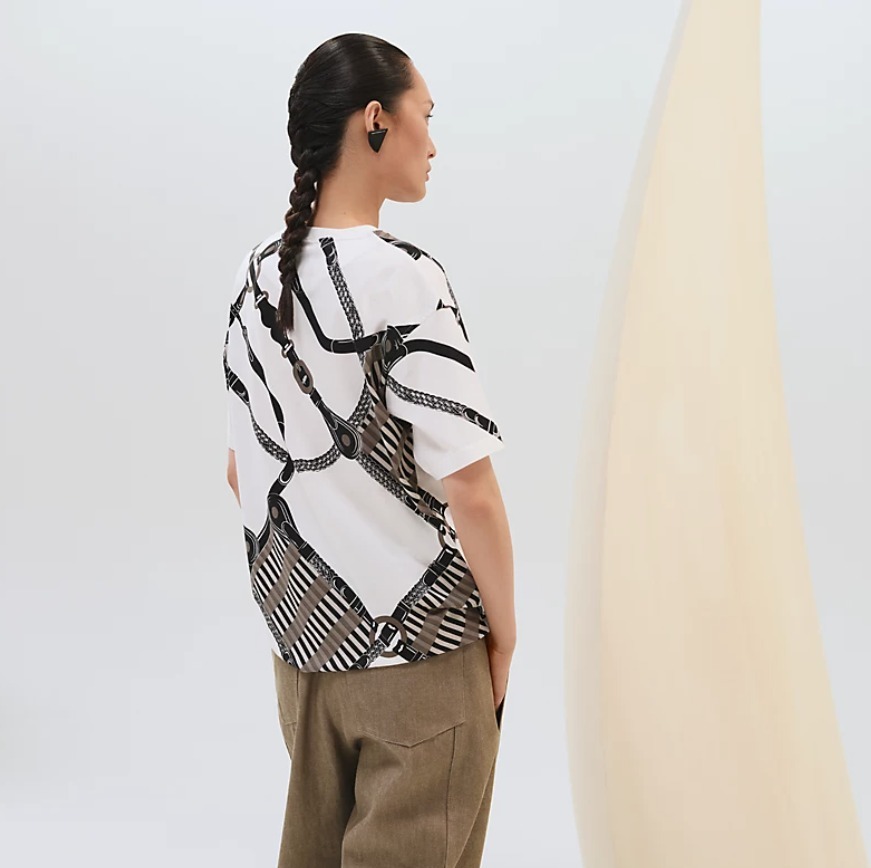 【お洒落☆】Hermes マキシTシャツ 《コーチング・リミックス》
