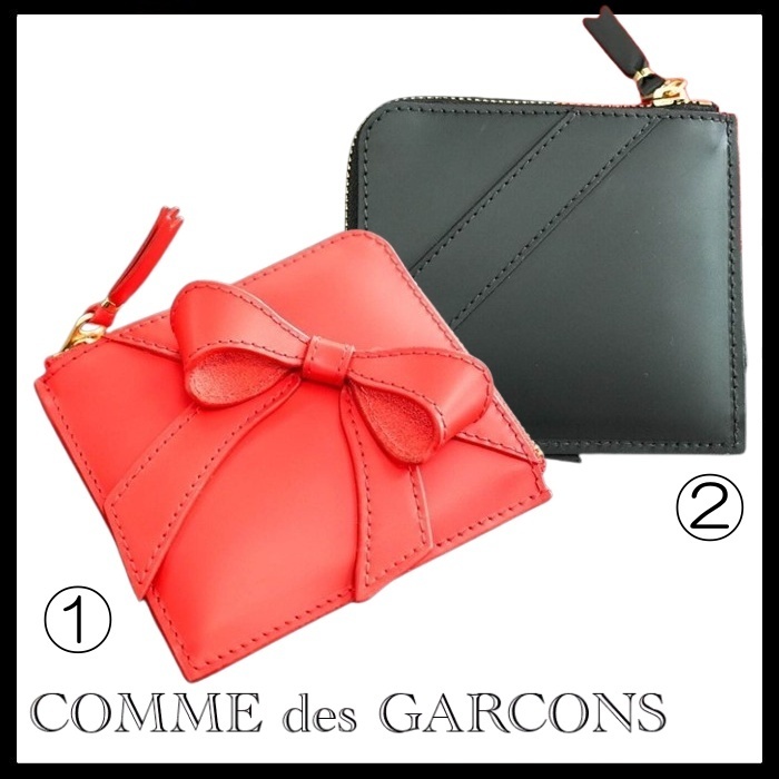 COMME des GARCONS 国内買付 ビッグ ボウ 二つ折りジップ財布