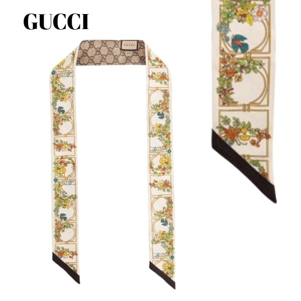 GUCCI/グッチ GGスプリーム プリント スカーフ