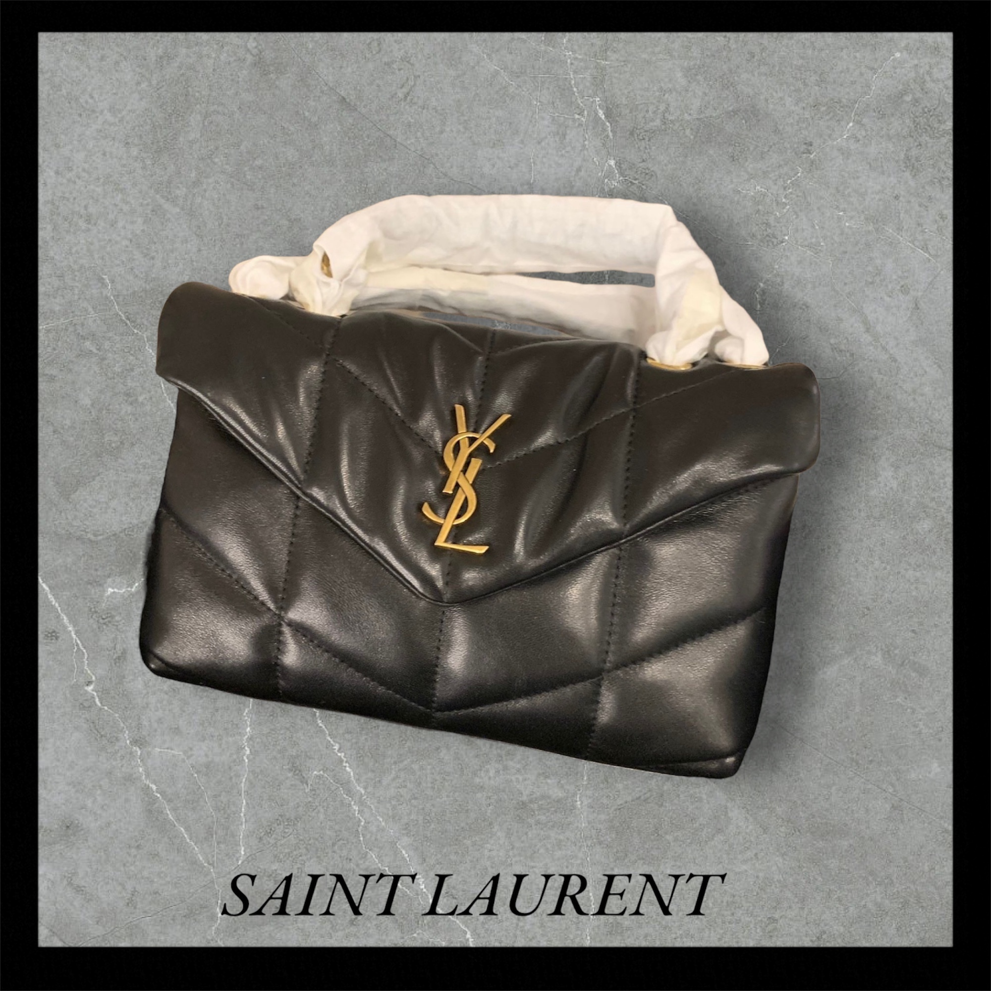 上品 【SAINT LAURENT】キルティング ショルダー バッグ