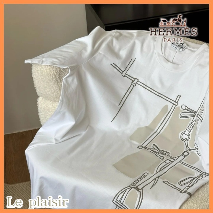 《エレガント♡》HERMES arnais en Gouache 3D Tシャツ
