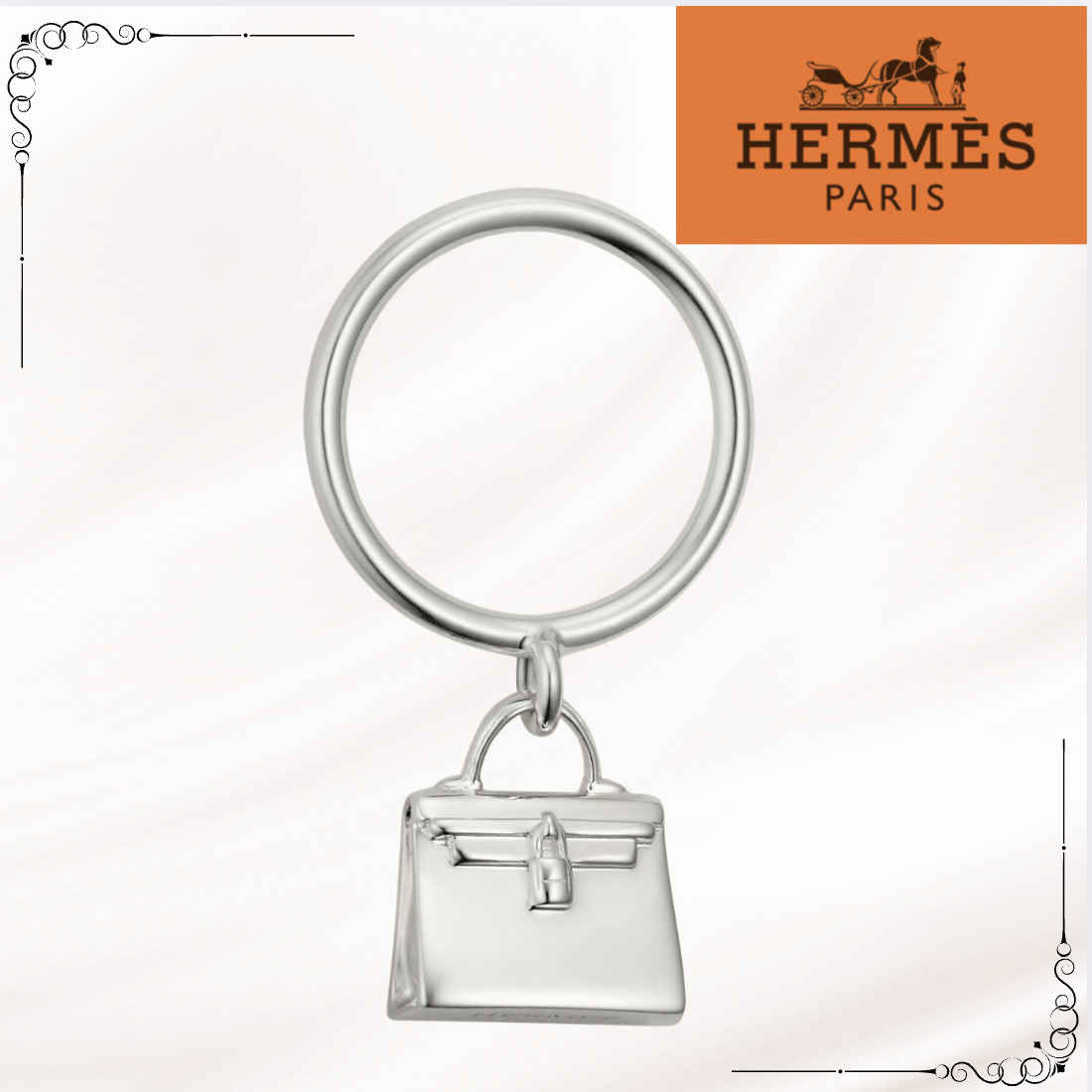 【HERMES】エルメス アミュレット ケリーリング