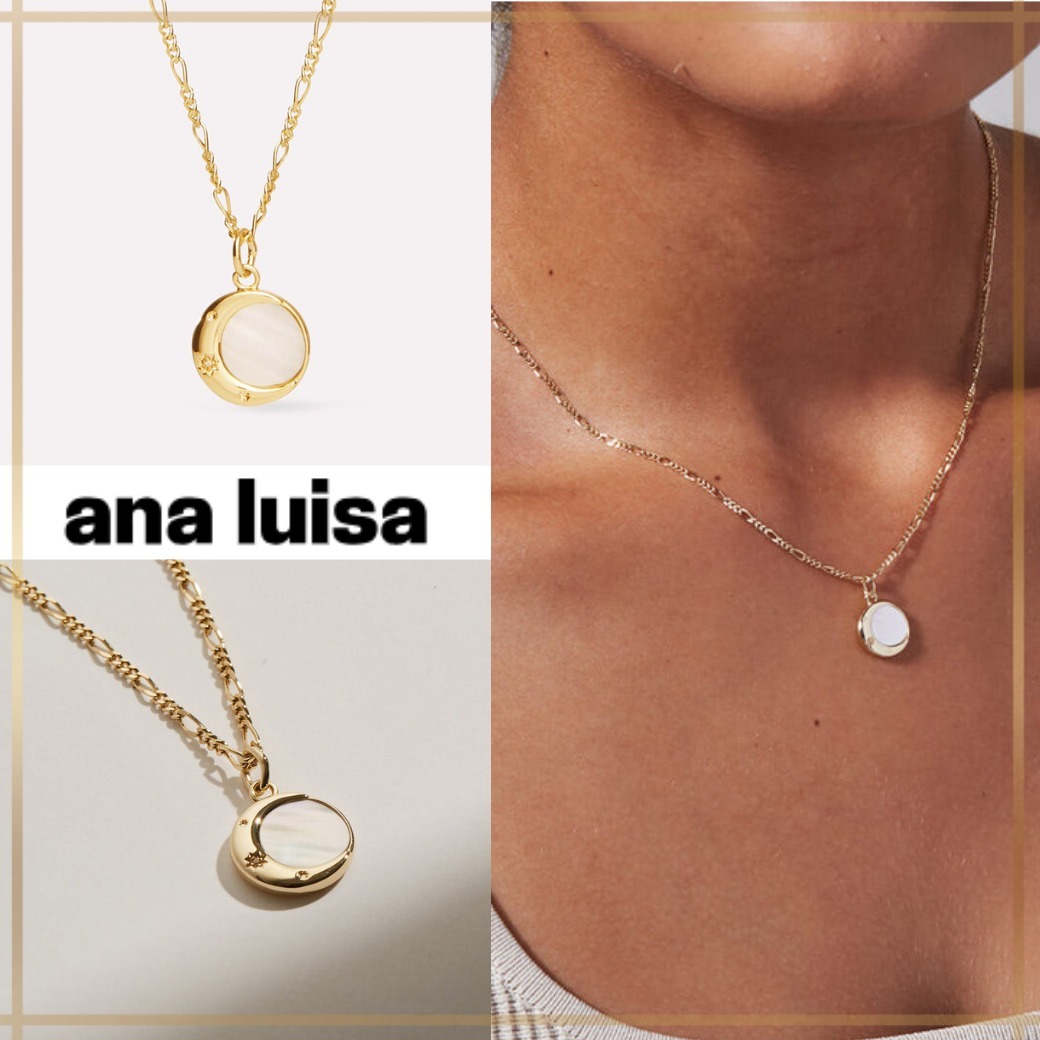 【国内発送・関税込】ana luisa ムーンストーンネックレス ana luisa(アナルイサ) ネックレス・ペンダント(レディース